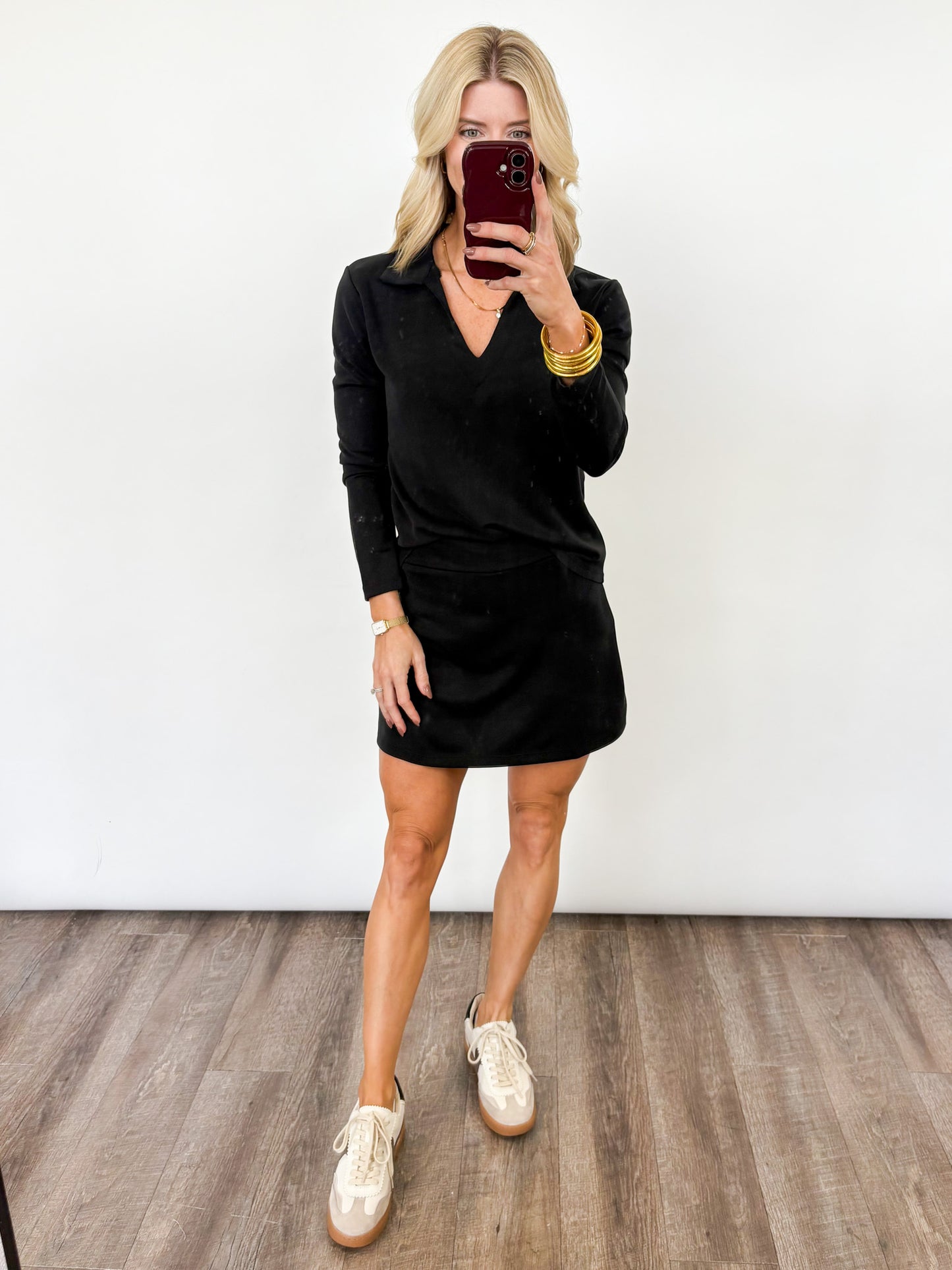 Bordeaux Chic Skort Set - 2 COLORS