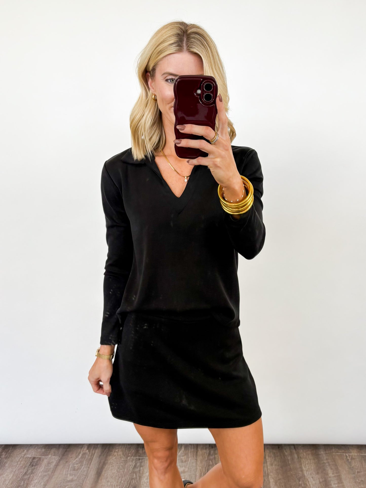 Bordeaux Chic Skort Set - 2 COLORS