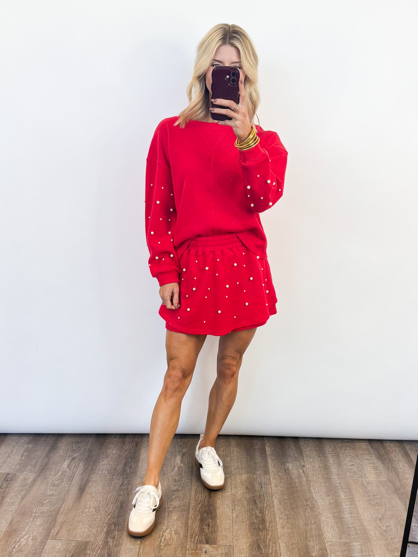 Holiday Pearl Skort Set