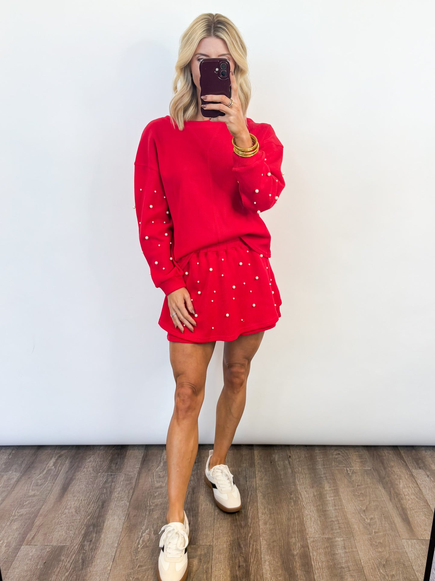 Holiday Pearl Skort Set