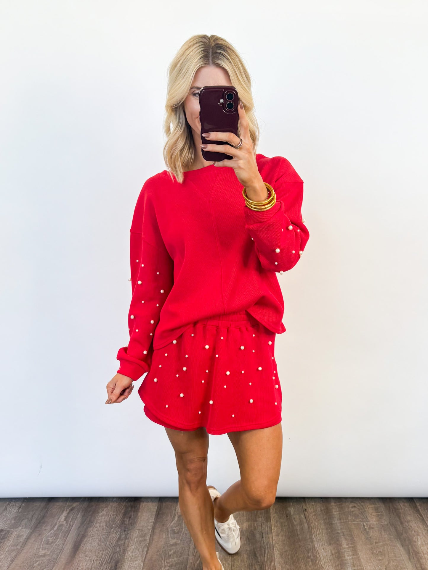 Holiday Pearl Skort Set