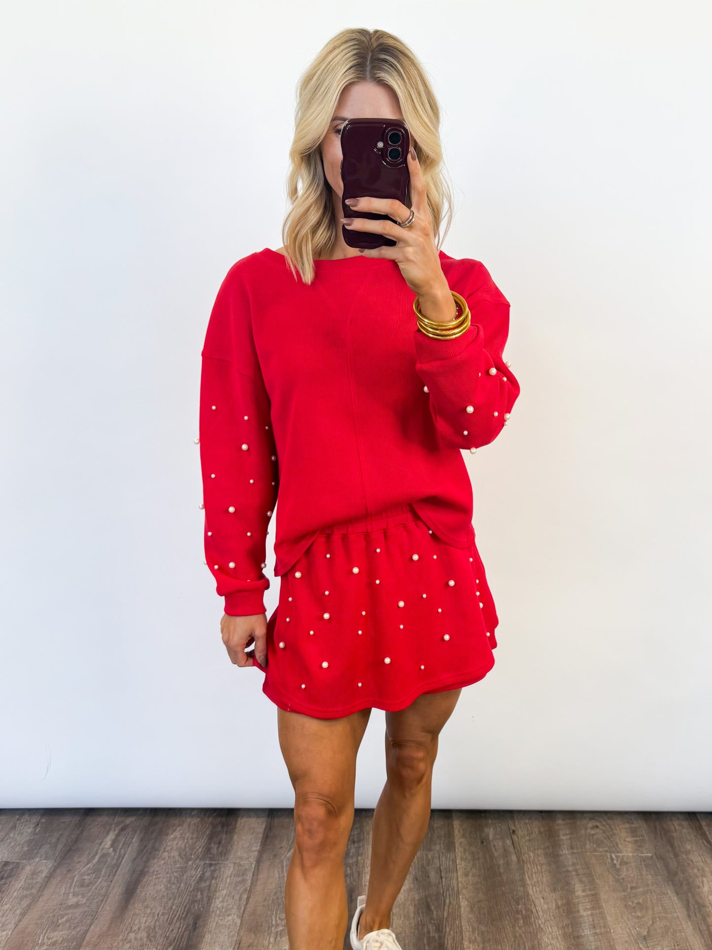 Holiday Pearl Skort Set