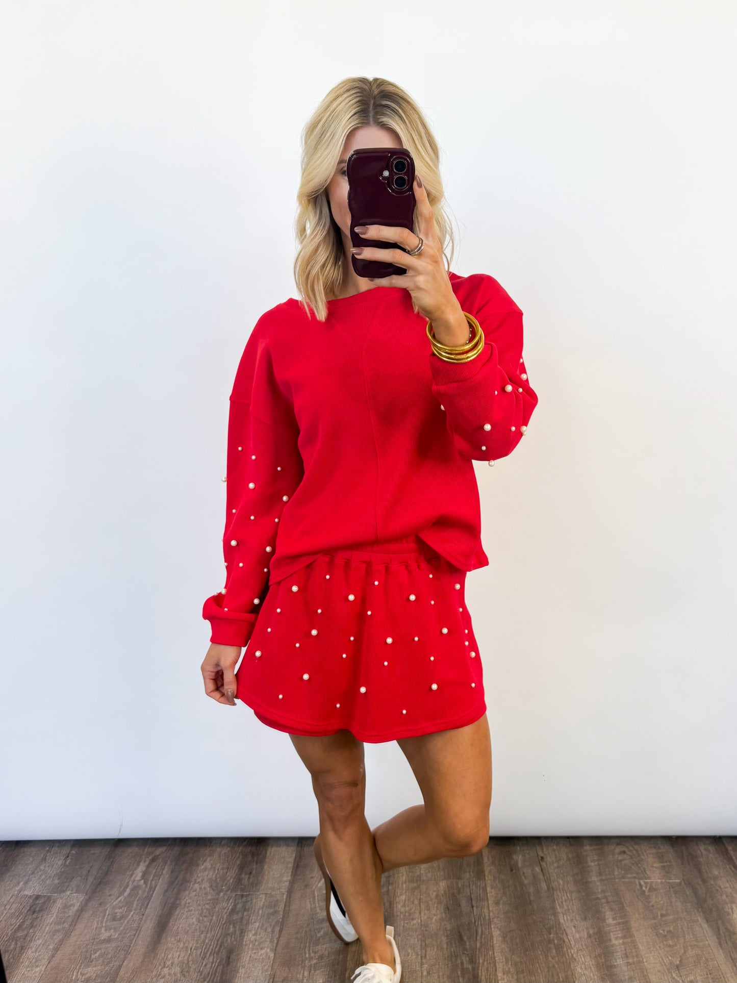 Holiday Pearl Skort Set
