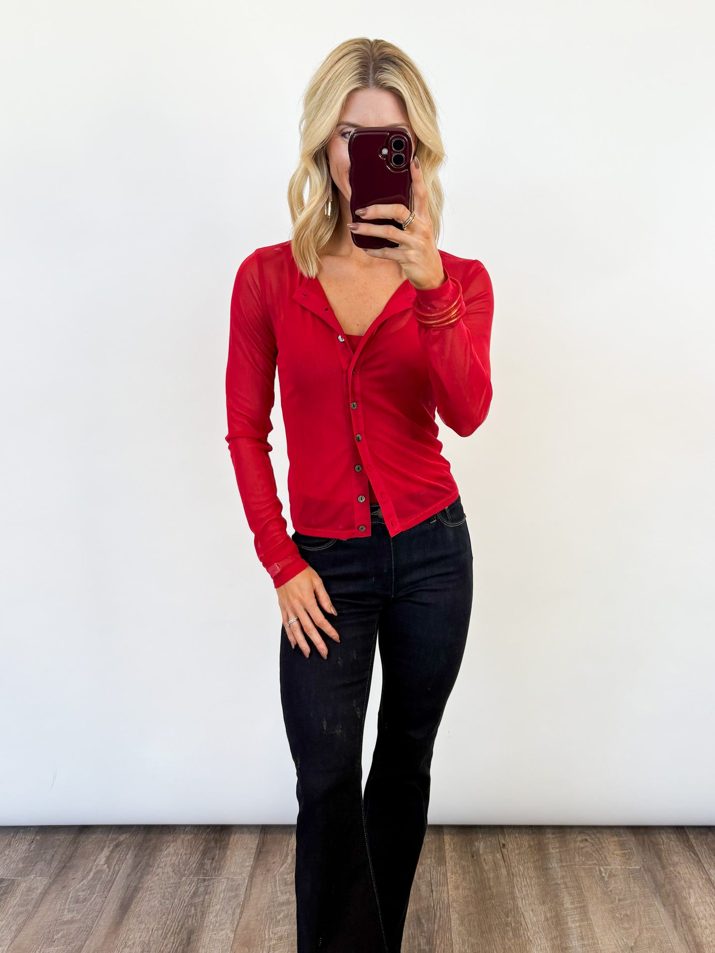 Holiday Spark Mesh Top Set