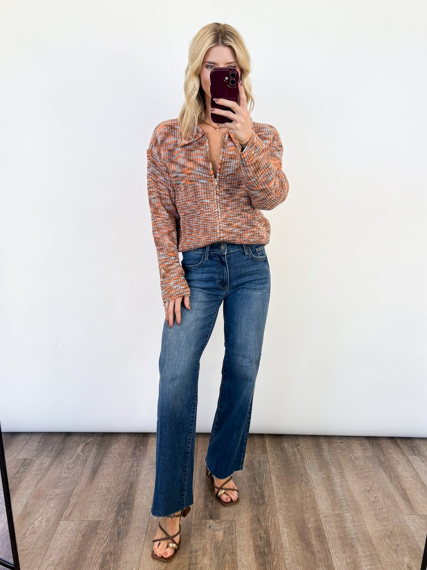 Cider Season Zip-Up Sweater
