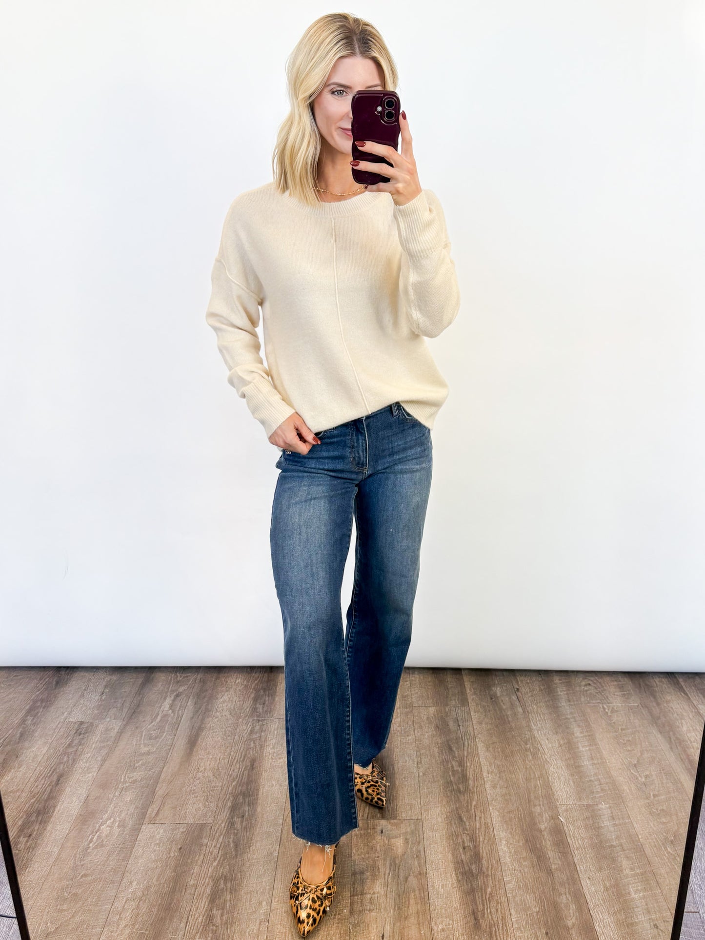 Essential Ivory Knit Sweater