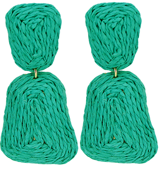Fiona Raffia Earrings - 6 Colors