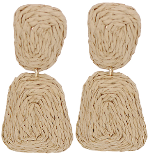 Fiona Raffia Earrings - 6 Colors
