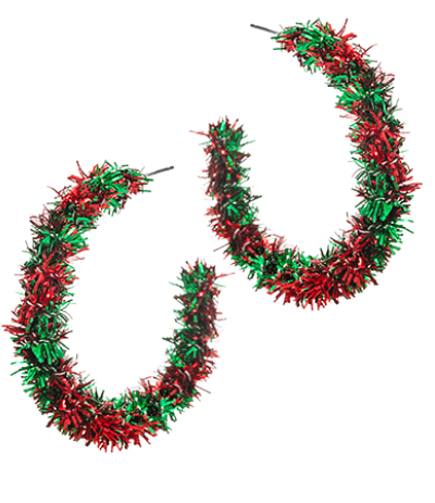 Wrap Tinsel Earrings