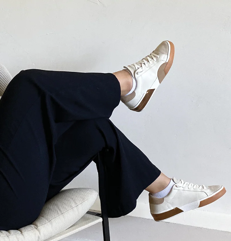 DV Zina White/Tan Leather