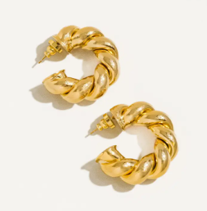 Eloise Braided Hoop Earring