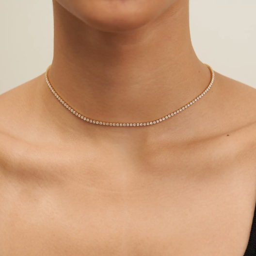 18K Tennis Necklace