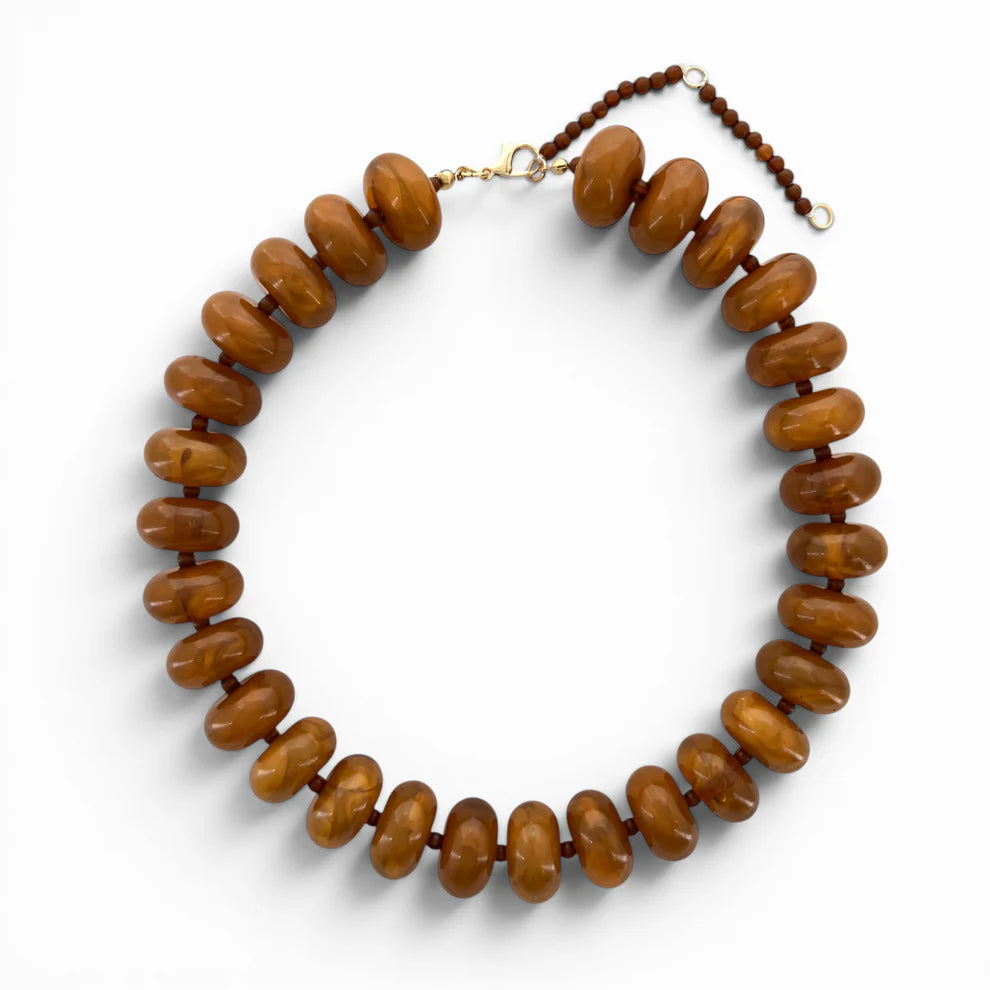Rondelle Necklace - AMBER