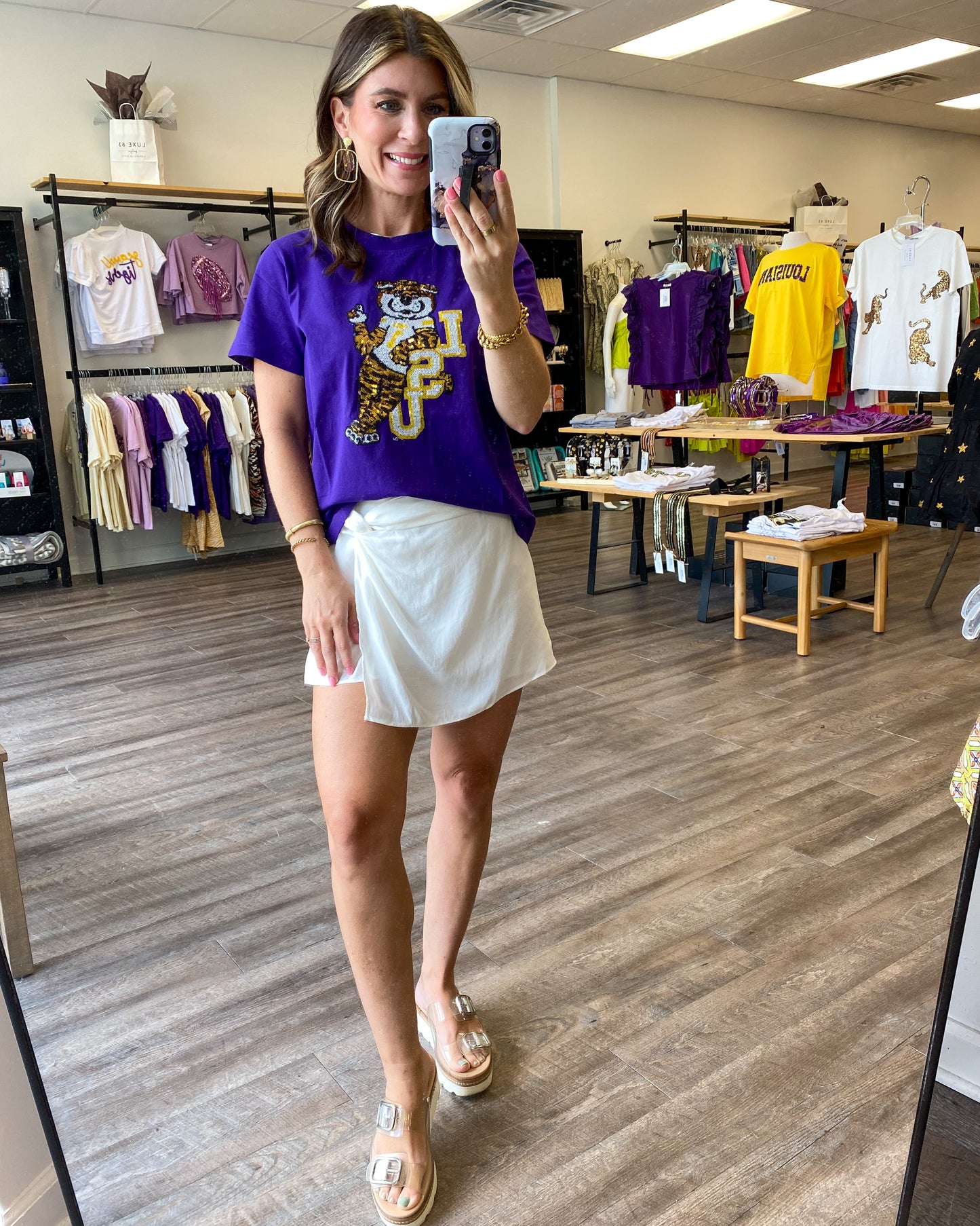Sequin LSU Tiger Tee