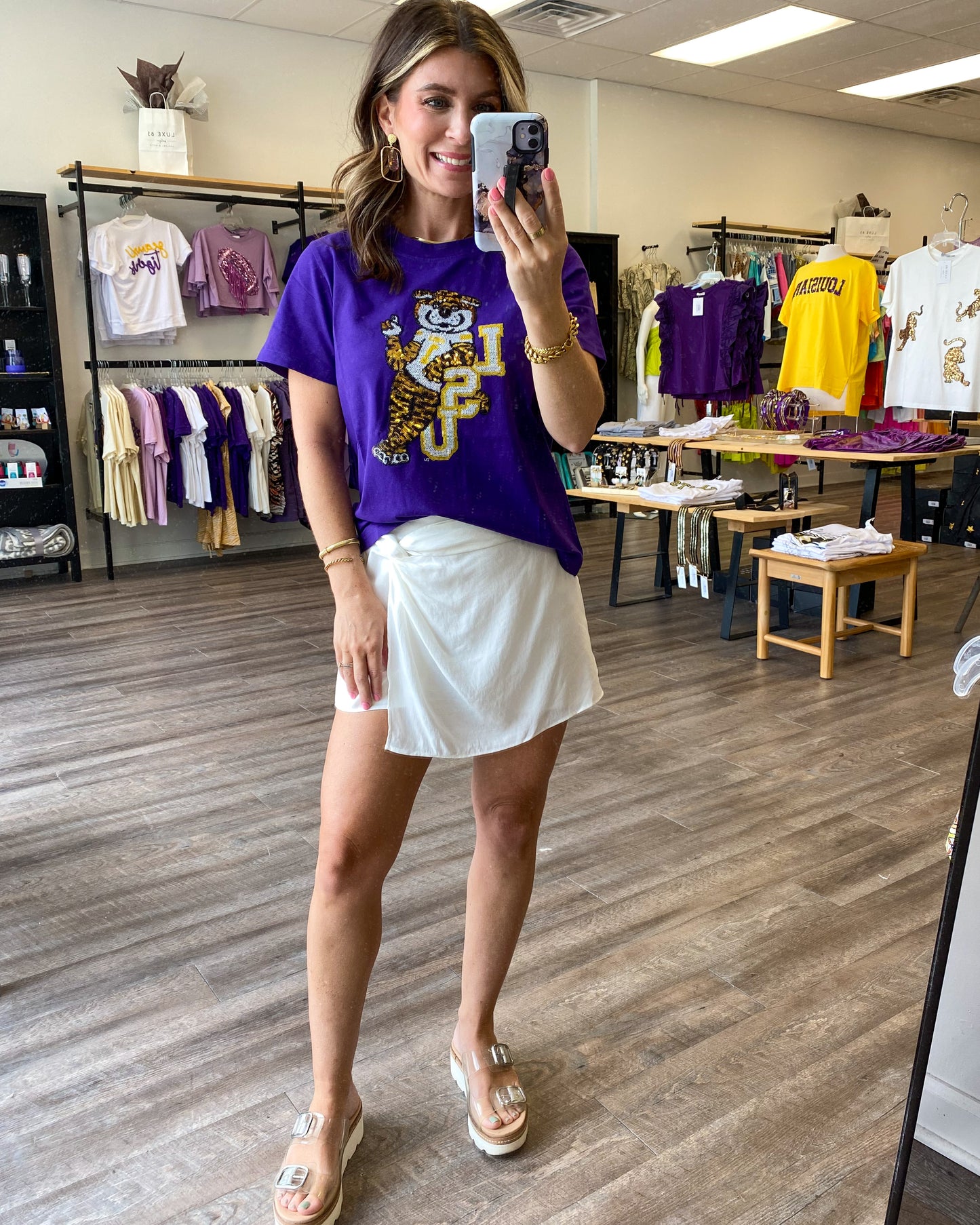 Sequin LSU Tiger Tee