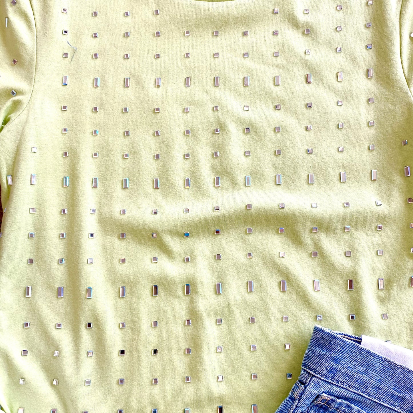 Lime Rhinestone T Shirt