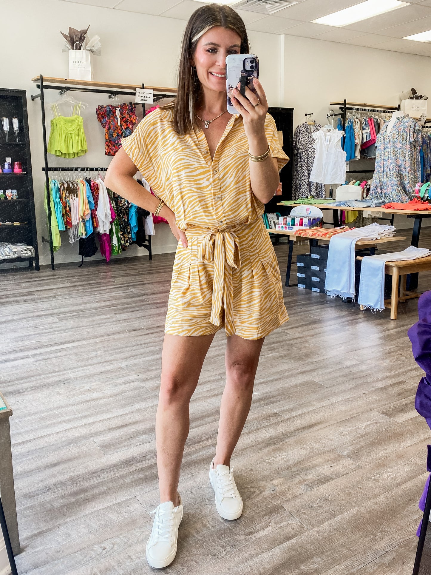 Go Team Tiger Stripe Romper