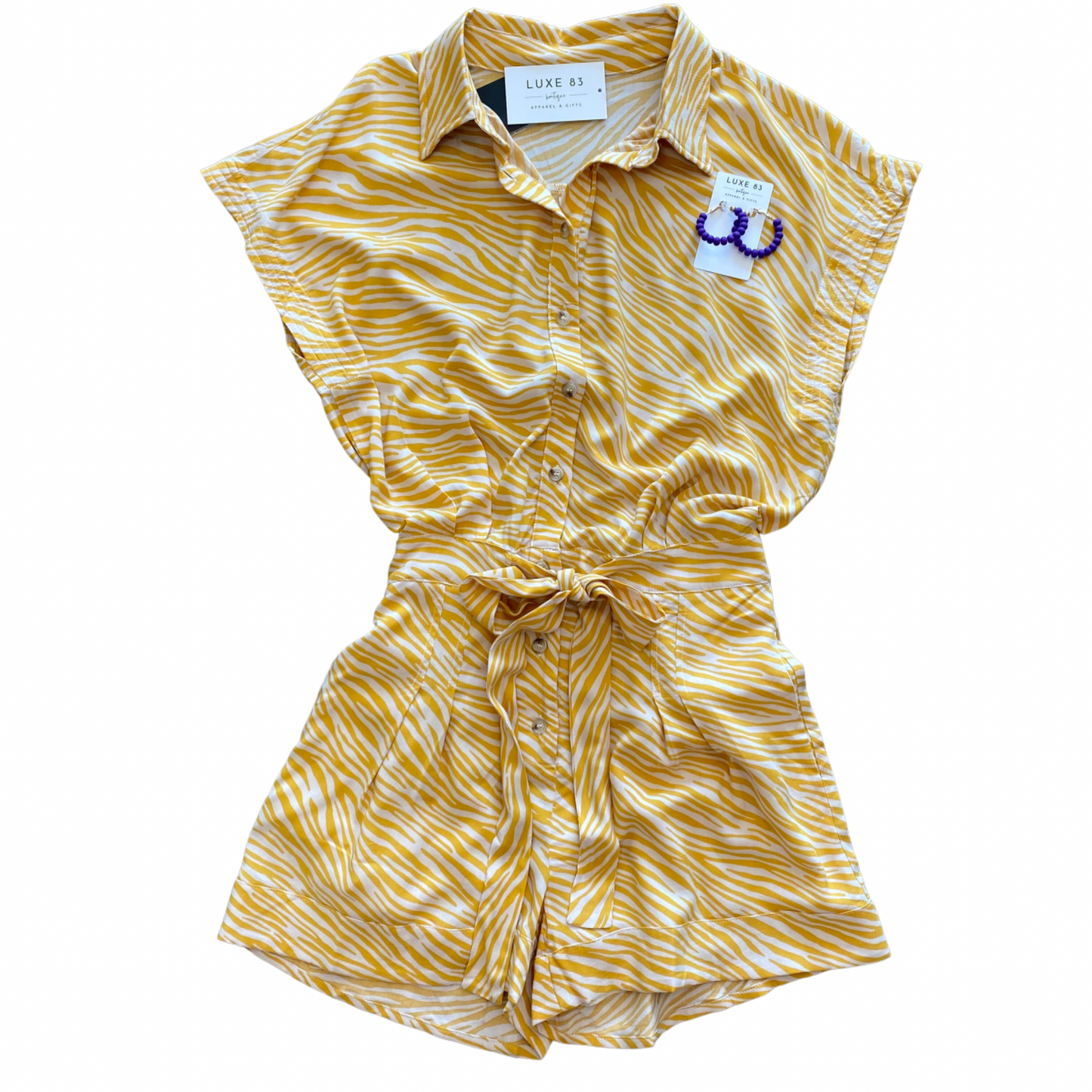 Go Team Tiger Stripe Romper