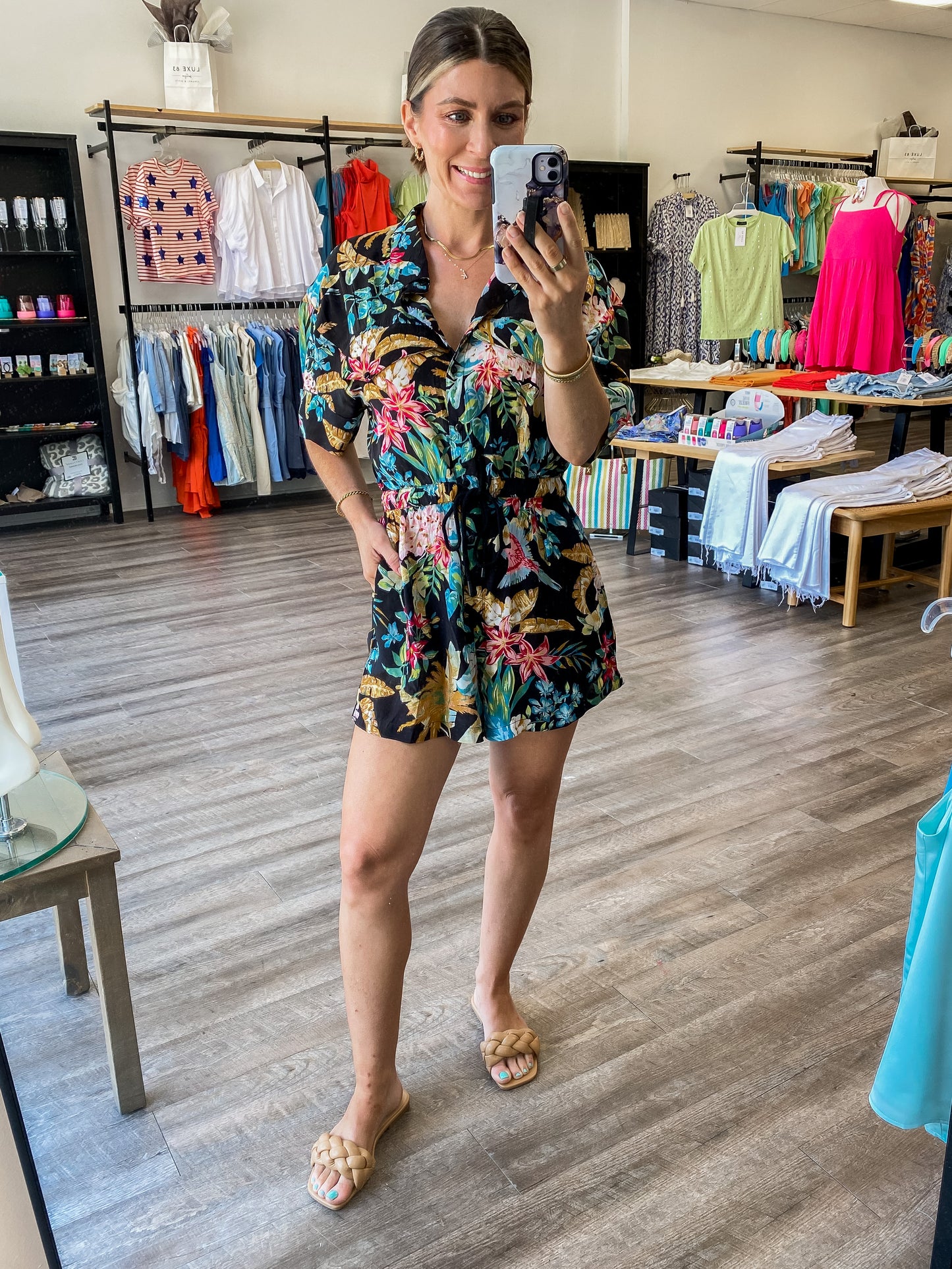 In Paradise Floral Romper - Final Sale