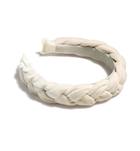 Velvet Braided Headband - 2 COLORS