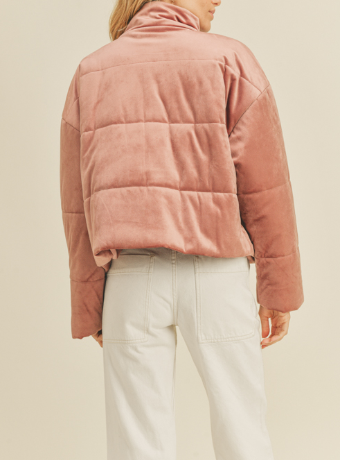 Vail Velvet Puffer Jacket