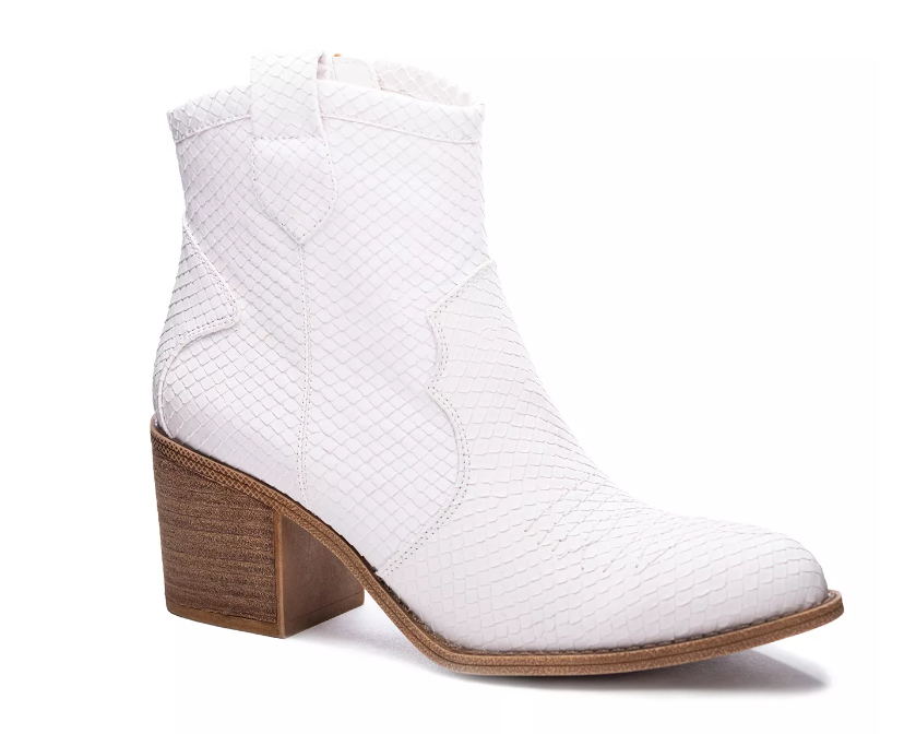 Unite Snake White Bootie