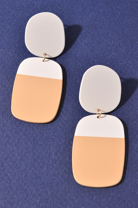 Colorblock Earrings -- 2 COLORS