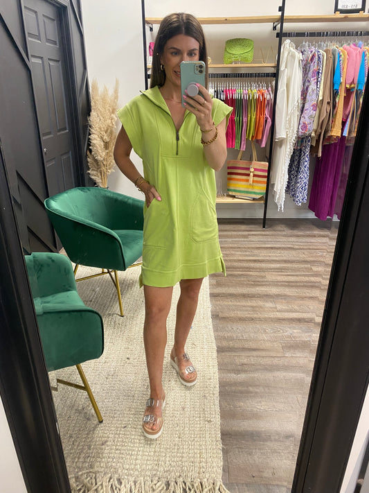 Run Around Lime Dress