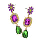 Mardi Gras Bling Earrings