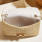 Coastal Glow Woven Clutch