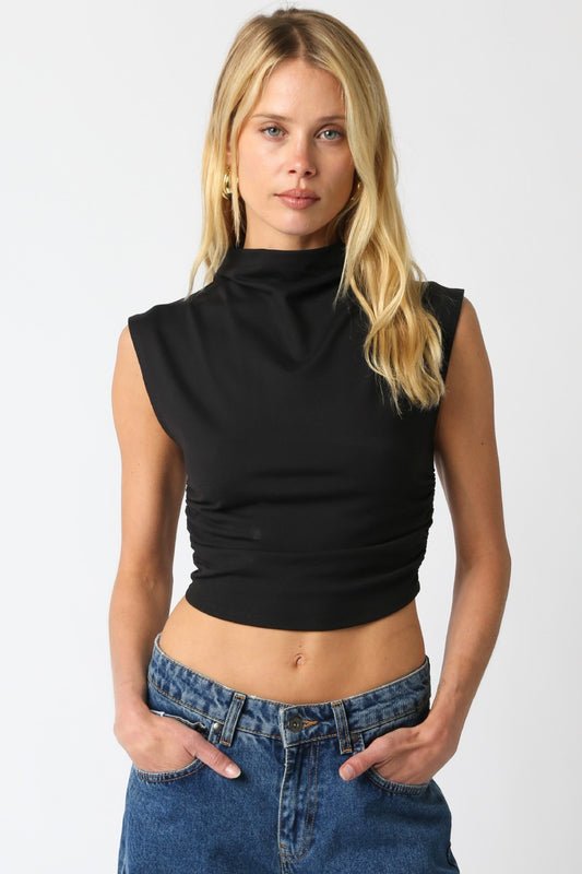 After Hours Mock Neck Top