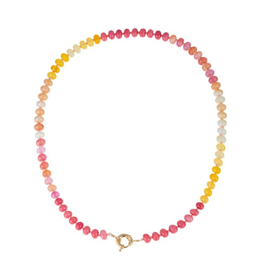 Stone Necklace - Pink