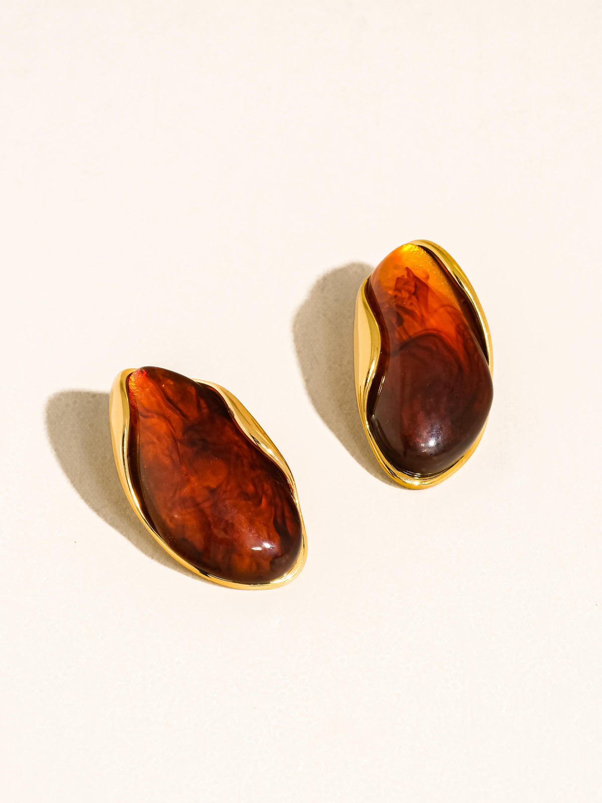 Resin Drop Earrings - 3 COLORS