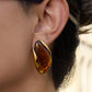 Resin Drop Earrings - 3 COLORS