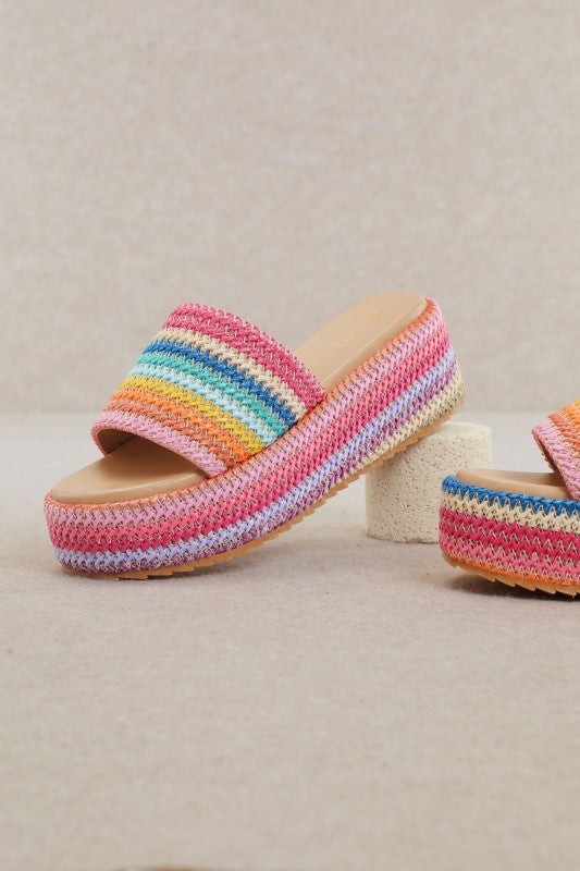Sunset Boardwalk Platform Sandal