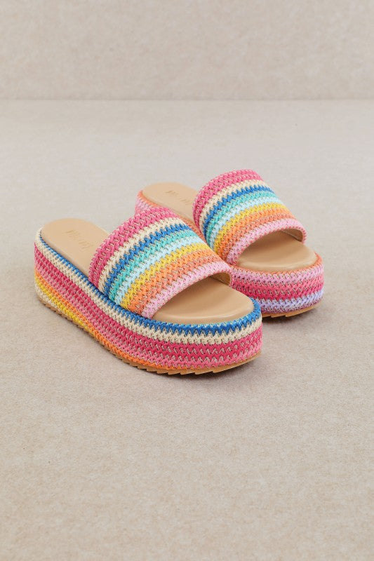 Sunset Boardwalk Platform Sandal