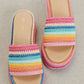 Sunset Boardwalk Platform Sandal