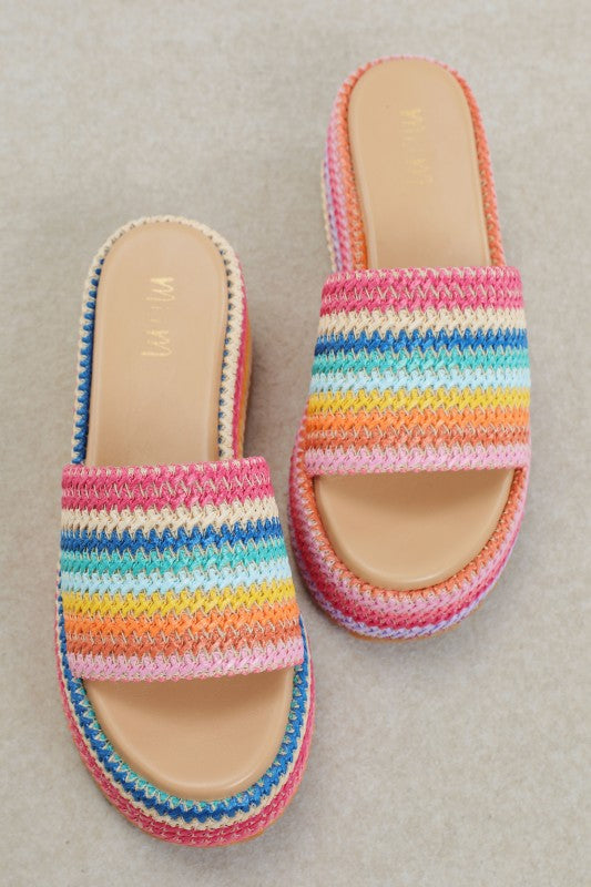 Sunset Boardwalk Platform Sandal