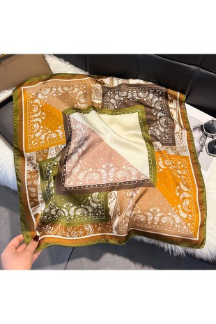 Paisley Colorblock Scarf