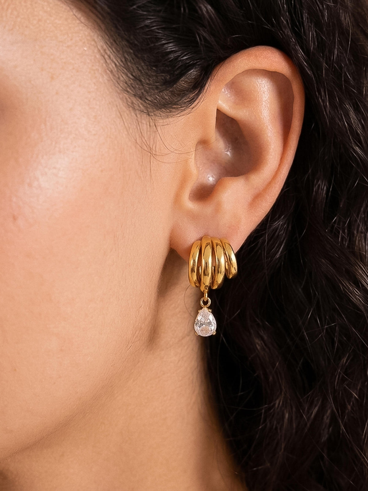 CZ Drop Earrings
