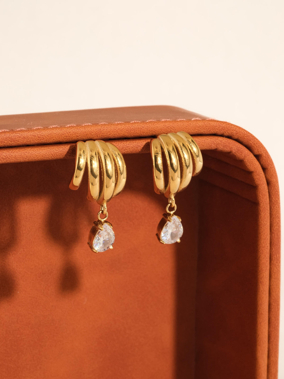 CZ Drop Earrings