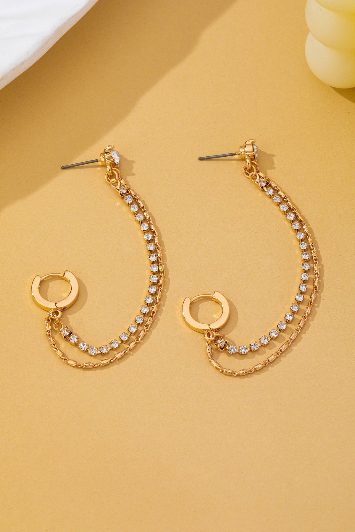 RS Double Chain Drop Earrings