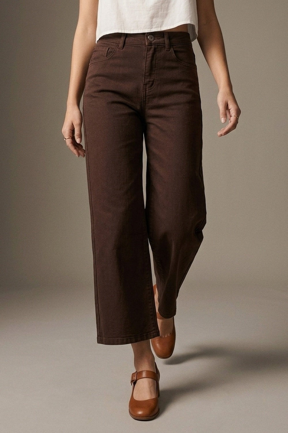 The Cocoa Crush Wide Leg Jeans