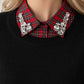 Red Plaid Collar