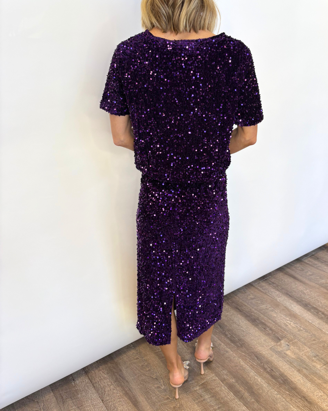 Purple Sequin Set