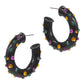Mardi Gras Rhinestone Hoops
