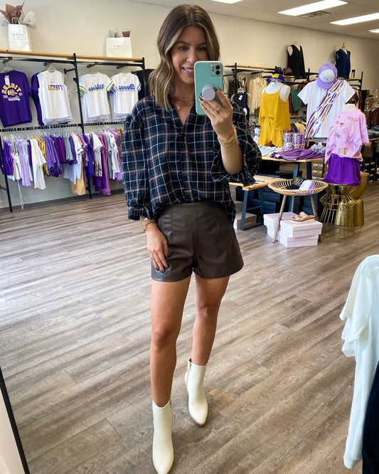 Proper Plaid Top