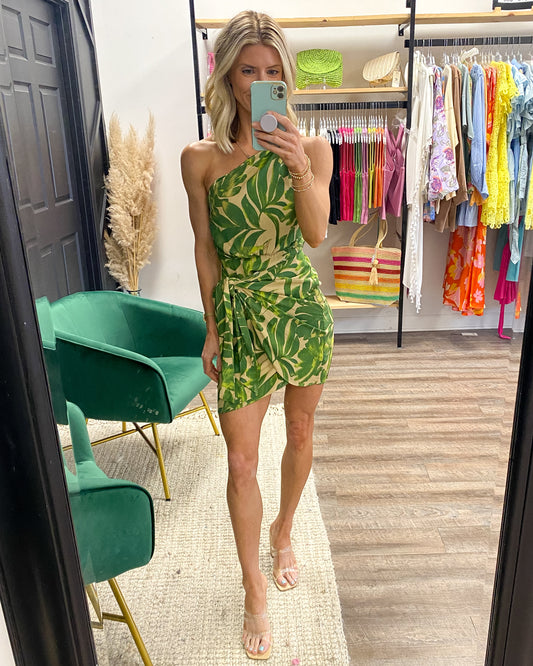 Green Palms Dress