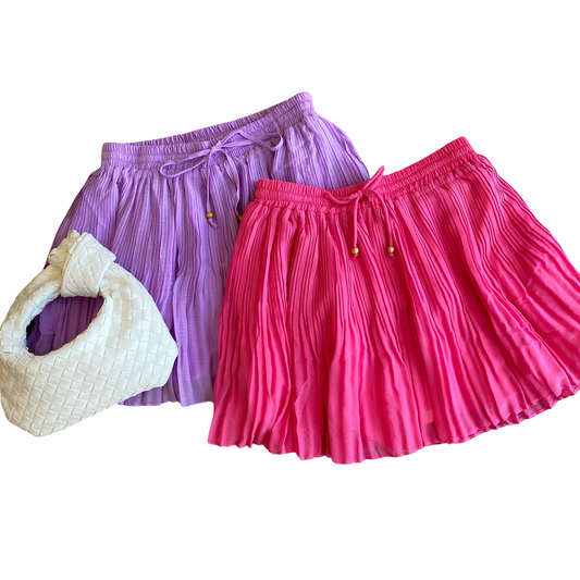 Perfectly Pleated Shorts - 2 Colors