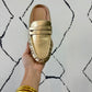 Golden Hour Metallic Mule